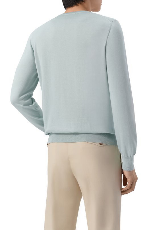 Джемпер из шелка и хлопка Gran Sasso 43167/16290 Зелёный  43167/16290 Фото 4