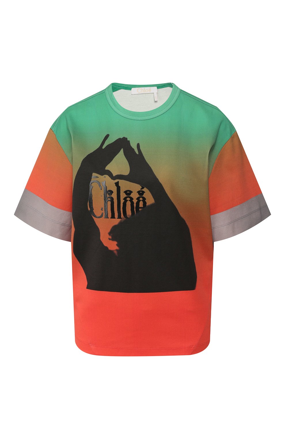 Хлопковая футболка CHLOÉ, арт. CHC19UJH03288, фото 1