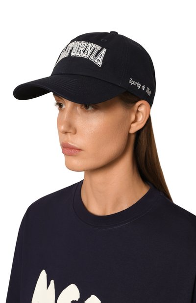 Хлопковая бейсболка SPORTY AND RICH, арт. AC040516501BL32, фото 2