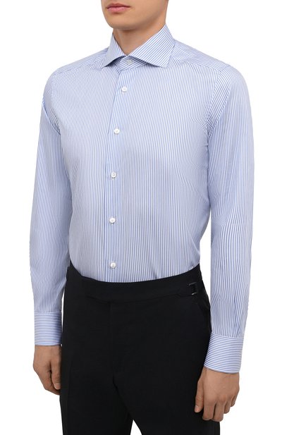 Хлопковая сорочка ZEGNA, арт. 201316/9MS0BA, фото 3