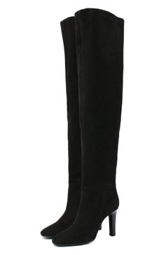 Замшевые ботфорты jane SAINT LAURENT, арт. 632613/0LI00, фото 1