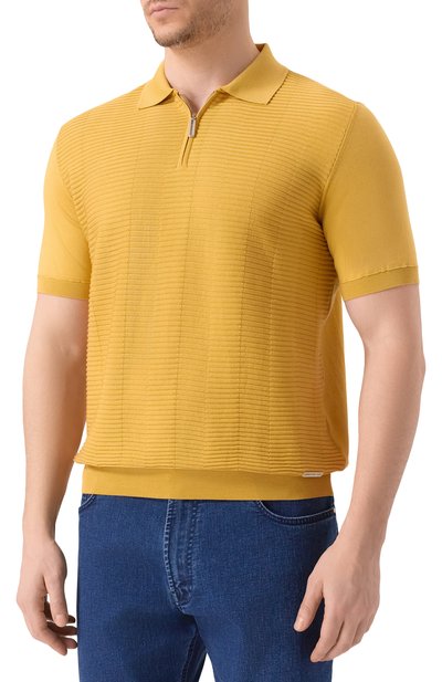 Поло из шелка и хлопка STEFANO RICCI, арт. K818104P31/F26170, фото 3