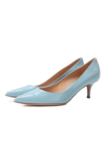 Женские кожаные туфли gianvito 55 GIANVITO ROSSI голубого цвета по цене 0 руб., арт. G20336.55RIC.VERAIRR | Фото 1