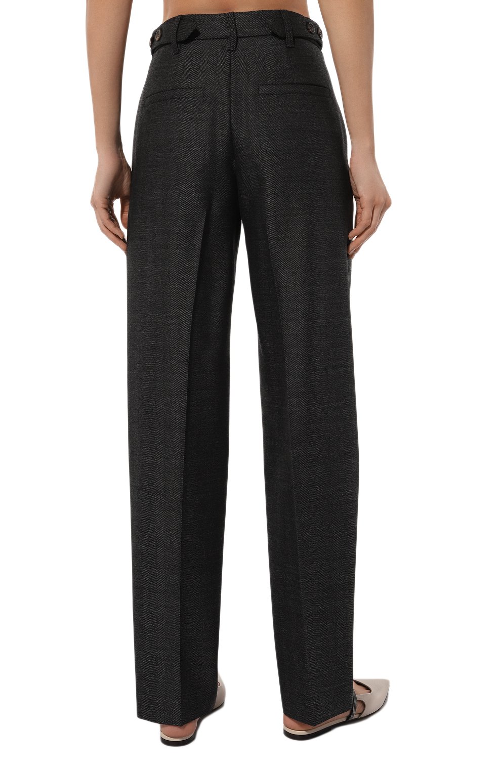 Шерстяные брюки BRUNELLO CUCINELLI, арт. MD595P8727, фото 4