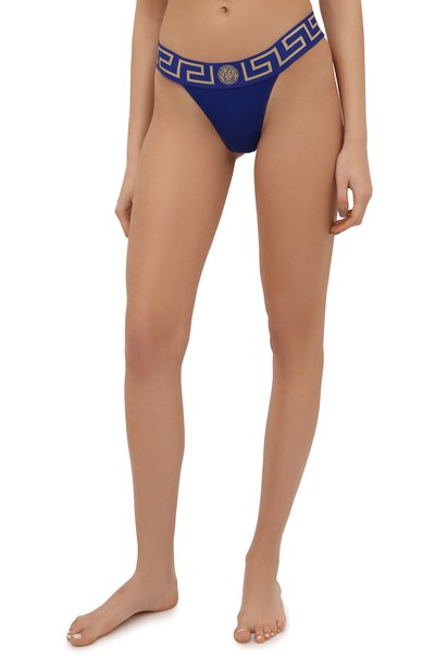 Трусы-стринги VERSACE синего цвета по цене 9255 руб., арт. AUD01042/A232741, фото 2 Трусы-стринги VERSACE, арт. AUD01042/A232741, фото 2