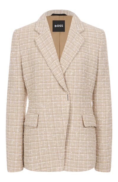 Женский твидовый жакет BOSS, арт. 50544334