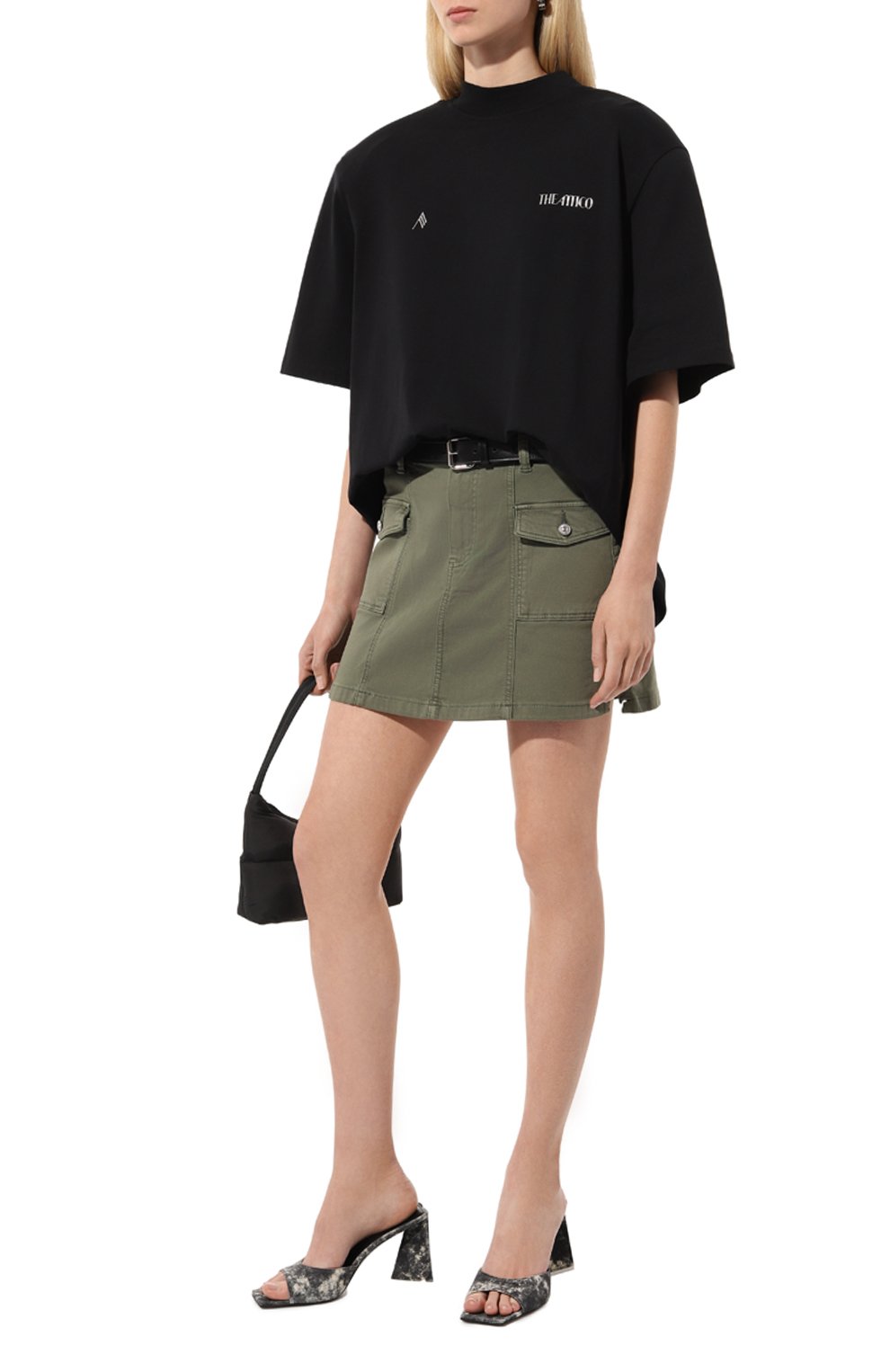 Хлопковая футболка THE ATTICO, арт. 241WCT173/J025, фото 2