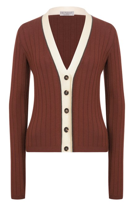 Женский кардиган из шерсти и кашемира BRUNELLO CUCINELLI, арт. M14817206