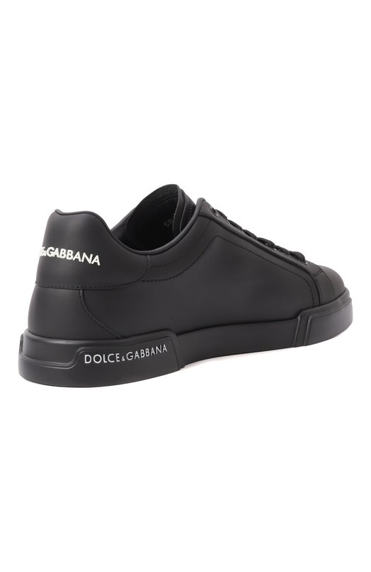 Кожаные кеды Portofino Dolce & Gabbana CS2332/AA335 Чёрный  CS2332/AA335 Фото 5
