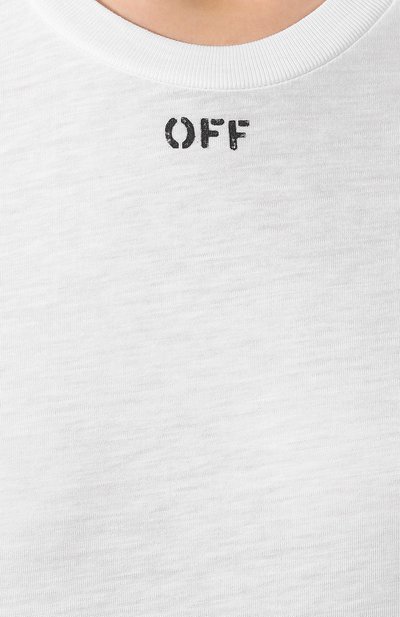 Футболка с логотипом бренда OFF-WHITE, арт. 0WAA040R19B980530110, фото 5