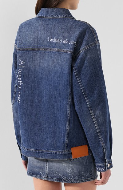 Джинсовая куртка STELLA MCCARTNEY голубого цвета по цене 86000 руб., арт. 445705/SNH06, фото 4 Джинсовая куртка STELLA MCCARTNEY, арт. 445705/SNH06, фото 4
