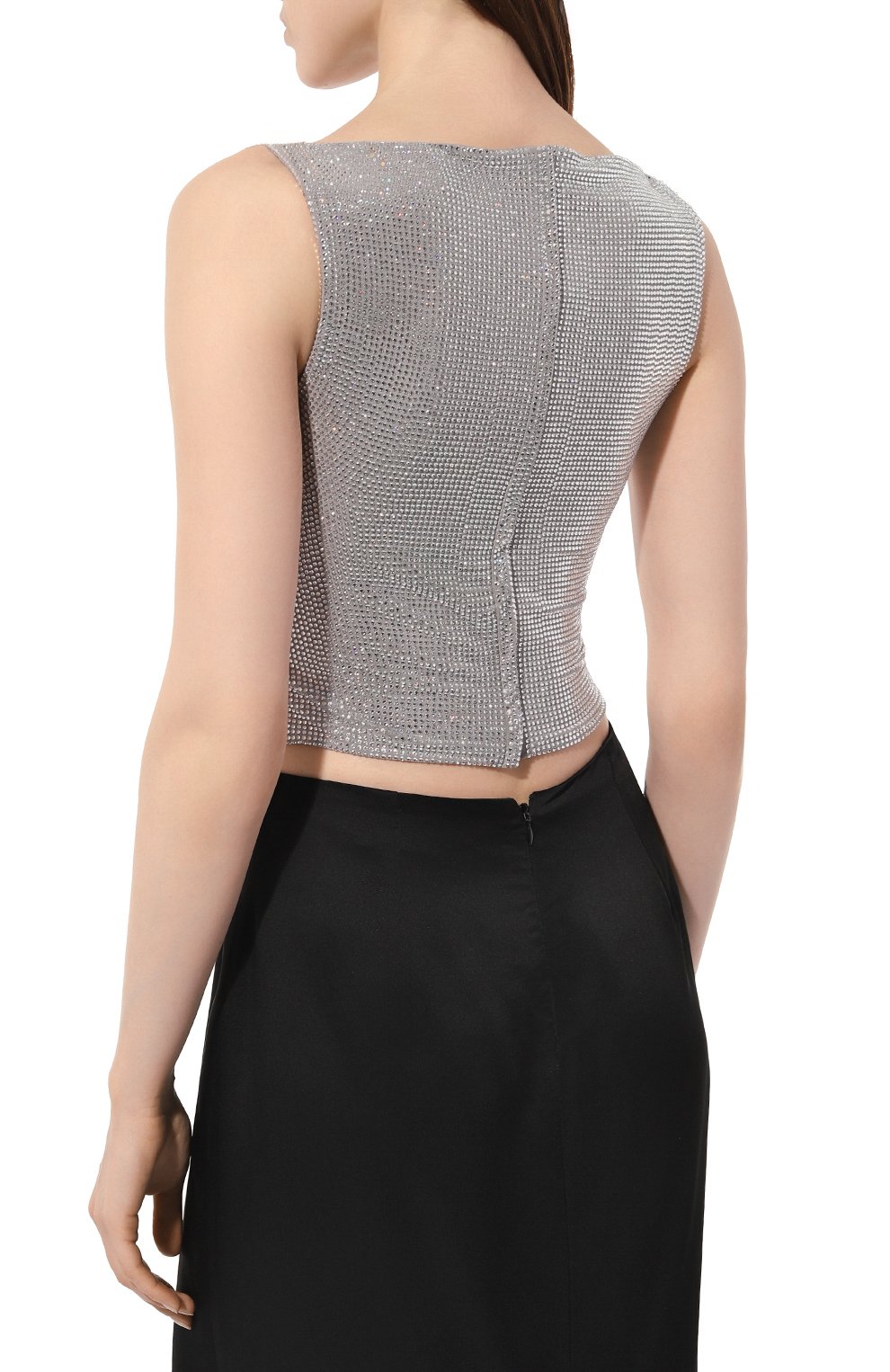 Топ с отделкой стразами GIUSEPPE DI MORABITO, арт. 02SST0245FC 02302, фото 4