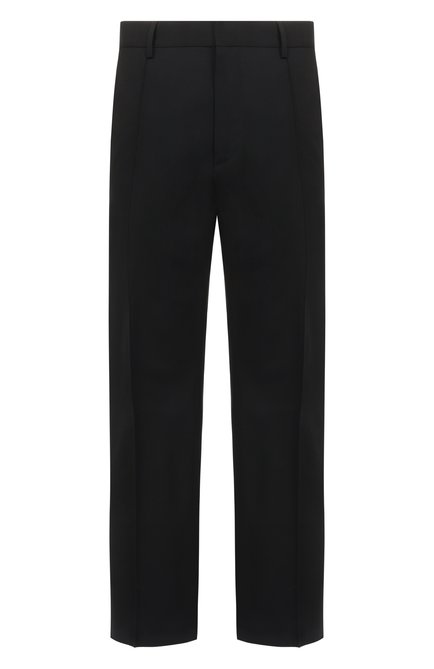 Мужские шерстяные брюки DSQUARED2 черного цвета, арт. S74KB1057/S40320 | Фото 1 (Материал внешний: Шерсть; Длина (брюки, джинсы): Стандартные; Стили: Минимализм; Случай: Повседневный; Автоматизация ТО: Проставлено; Автоматизация состава: Проставлено)
