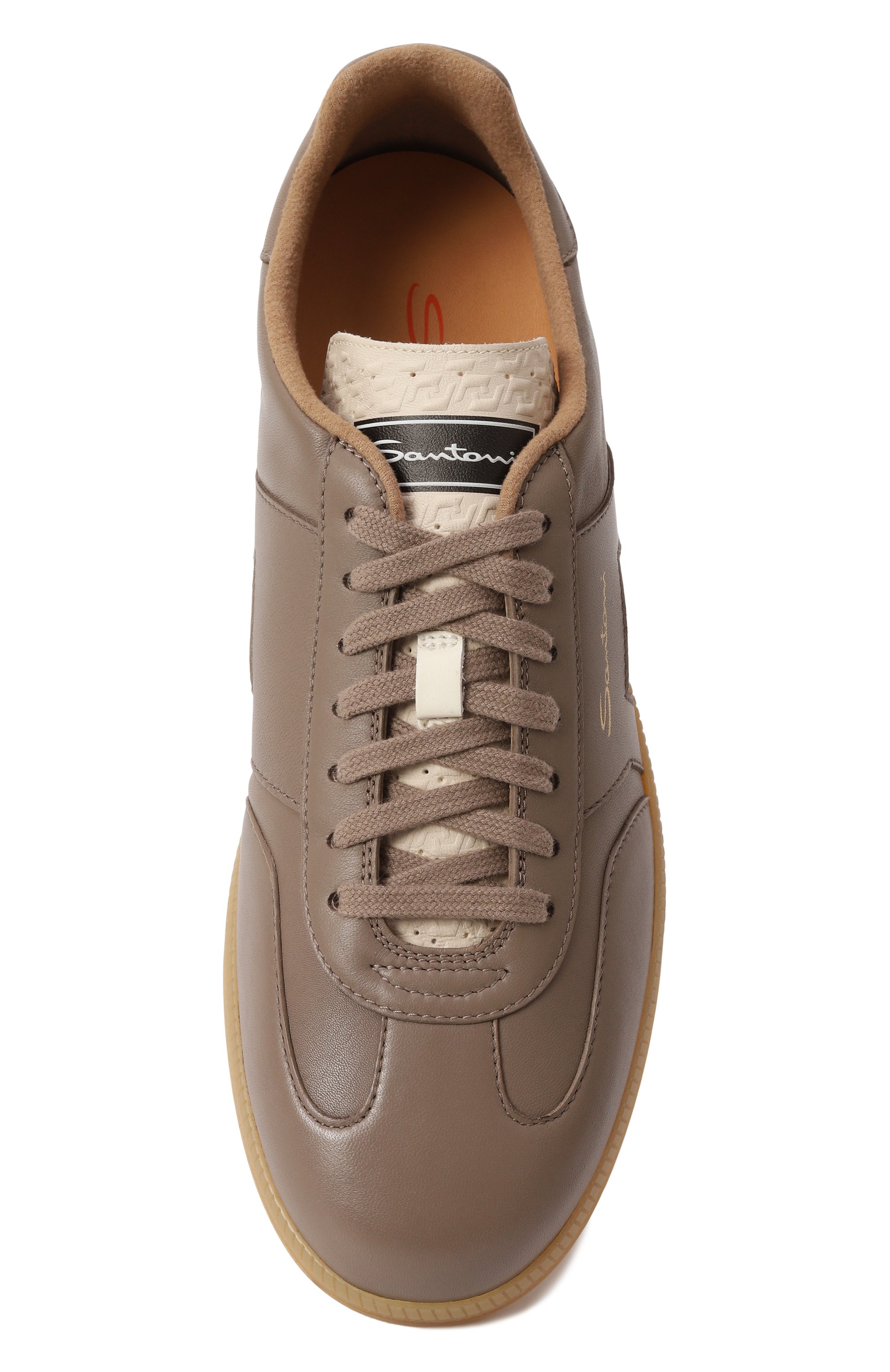 Кожаные кеды dbs oly SANTONI, арт. MBPG22023FARKDWT, фото 6