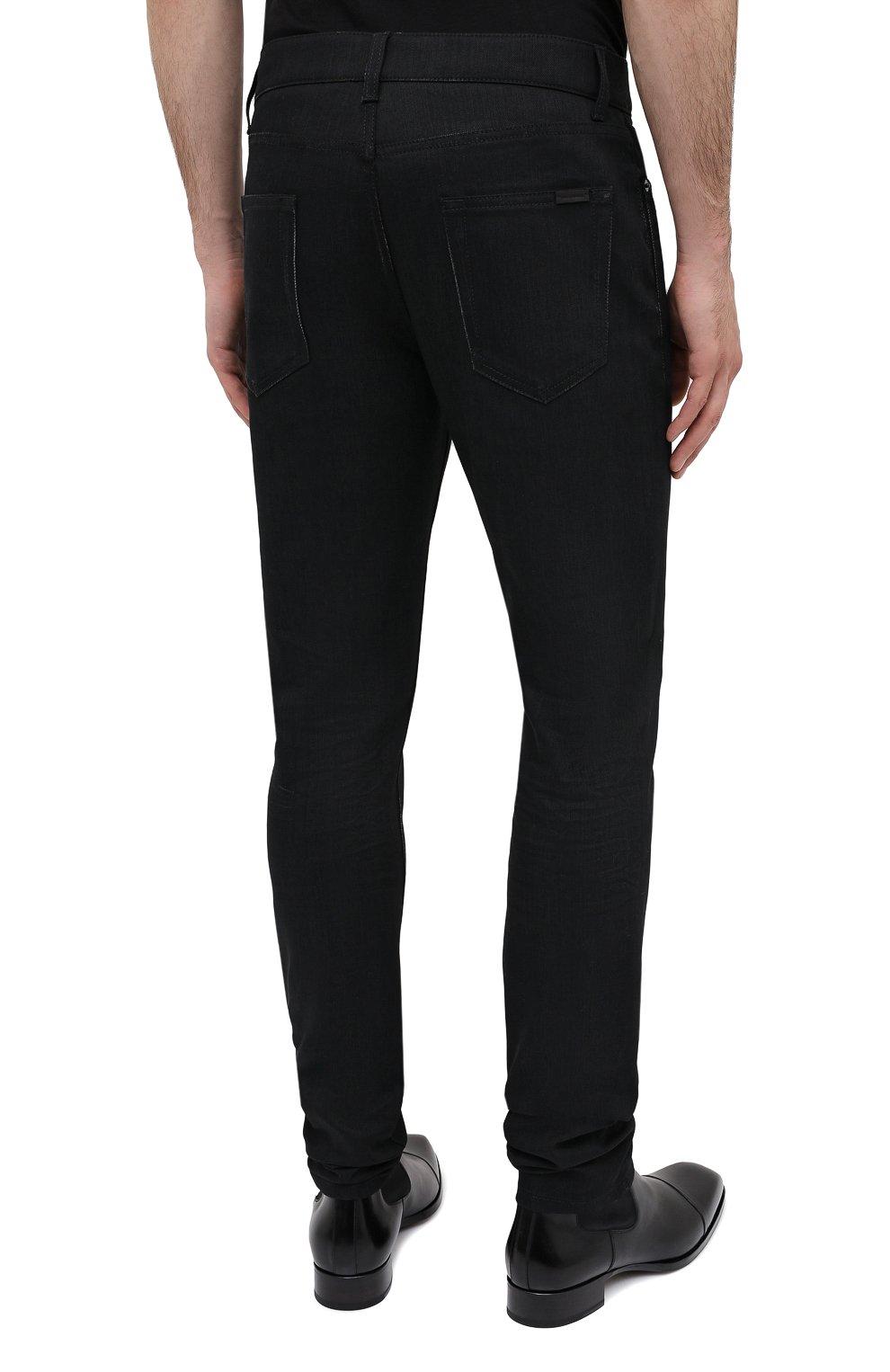 Джинсы SAINT LAURENT черного цвета по цене 63900 руб., арт. 622876/Y0500, фото 4 Джинсы SAINT LAURENT, арт. 622876/Y0500, фото 4