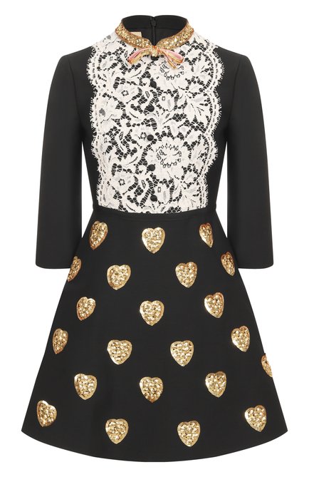 Женское платье из шерсти и шелка VALENTINO, арт. 7B3VADQ0/1CF