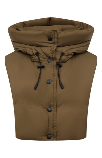 Пуховый капюшон YS ARMY PARIS хаки цвета по цене 25200 руб., арт. 22WFA067XXF64W, фото 1 Пуховый капюшон YS ARMY PARIS, арт. 22WFA067XXF64W, фото 1