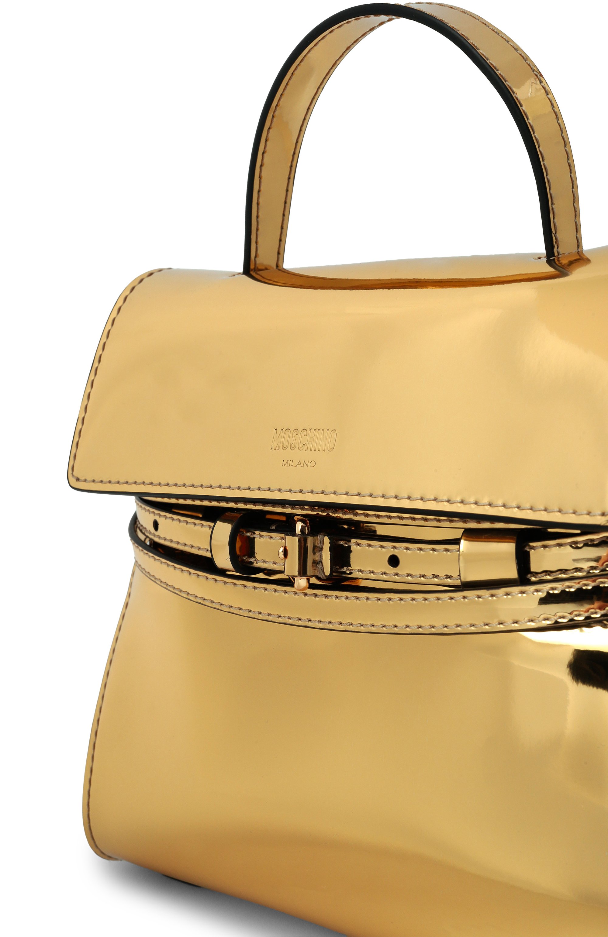 Сумка tie me small MOSCHINO золотого цвета по цене 123000 руб., арт. MC4005PP10/0G1, фото 6 Сумка tie me small MOSCHINO, арт. MC4005PP10/0G1, фото 6