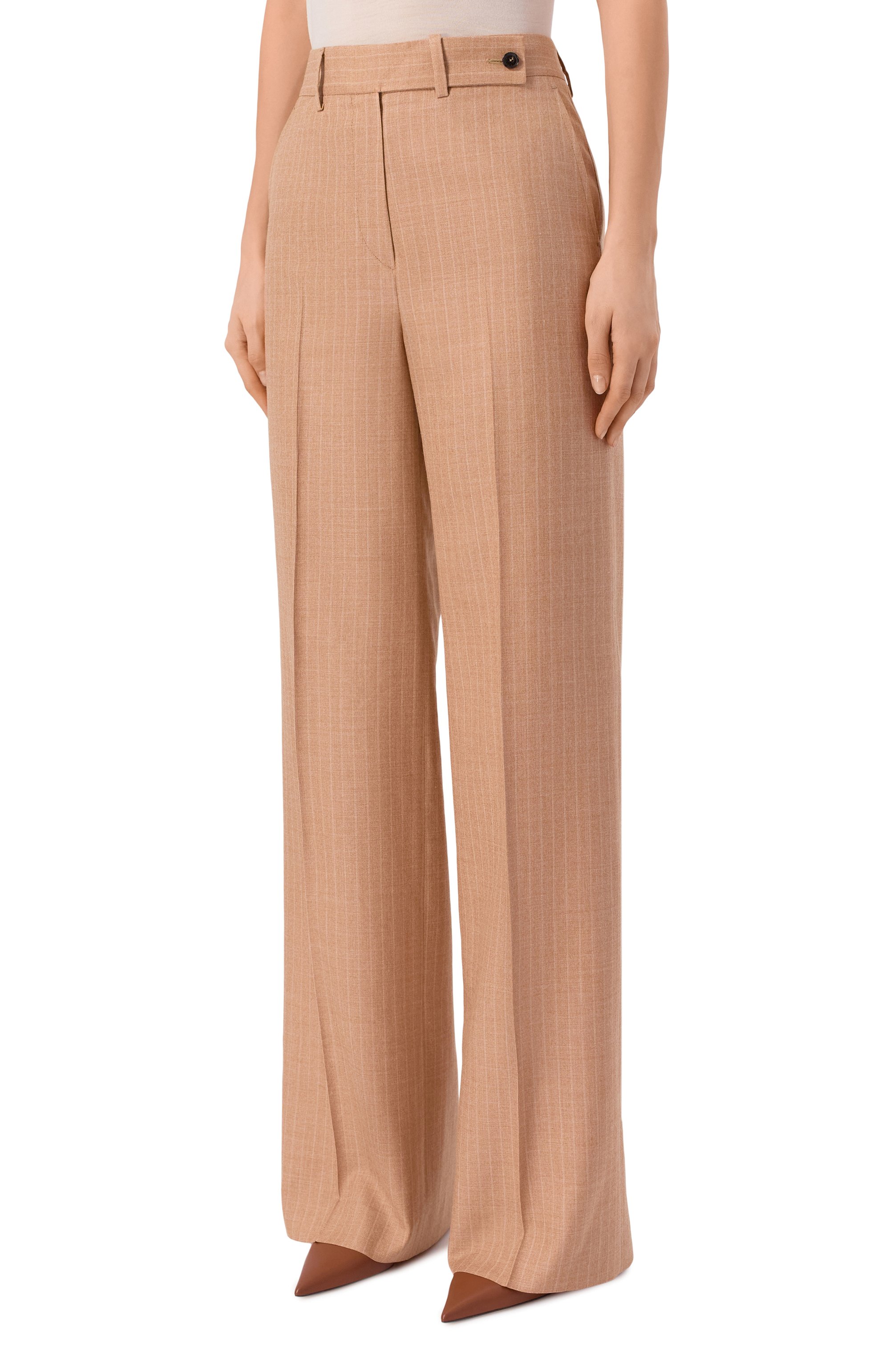 Брюки из кашемира и шелка KITON розового цвета по цене 379500 руб., арт. D48109K0605G, фото 3 Брюки из кашемира и шелка KITON, арт. D48109K0605G, фото 3