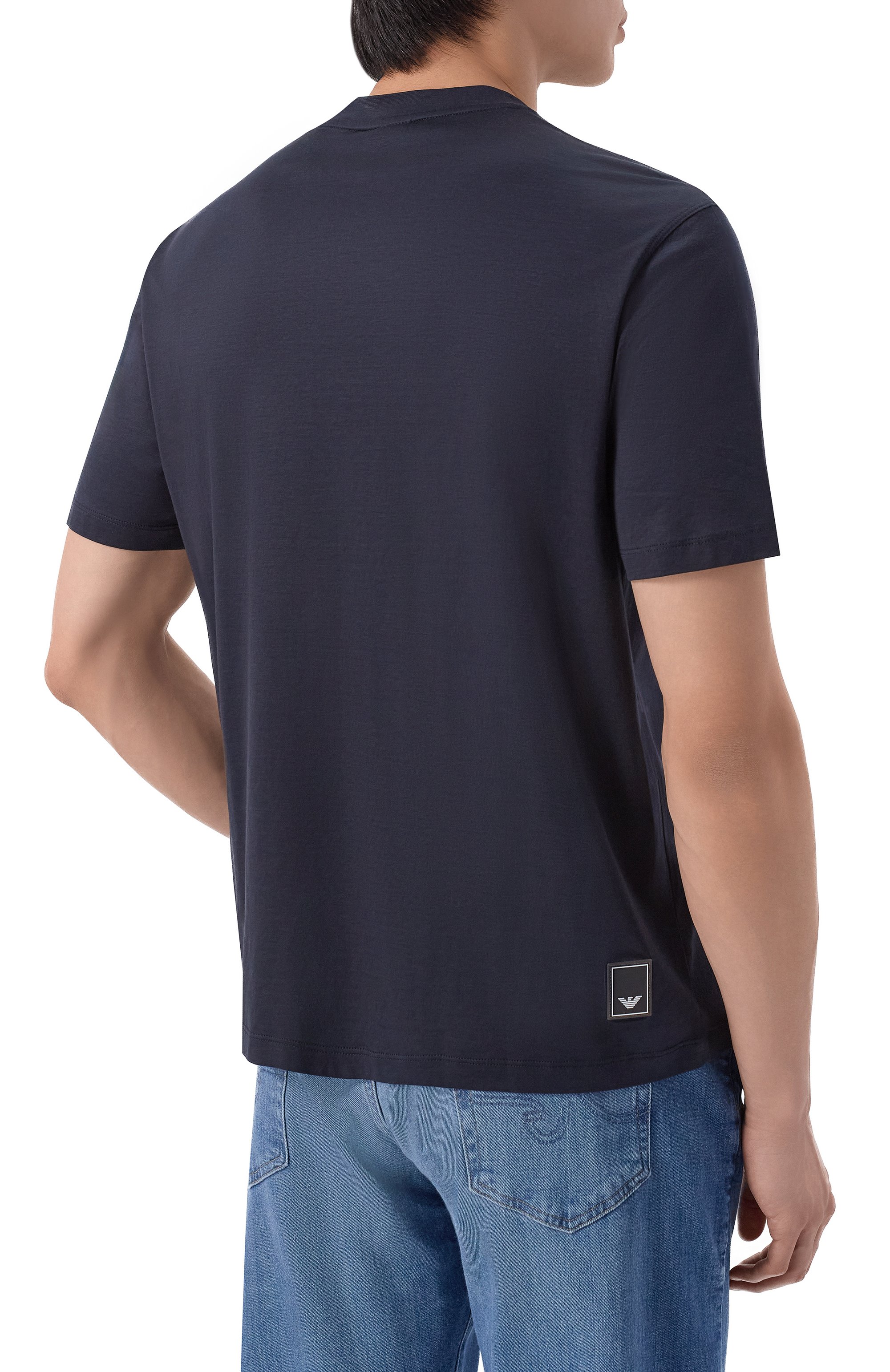 Футболка из лиоцелла и хлопка EMPORIO ARMANI, арт. EM005491/AF24839, фото 4