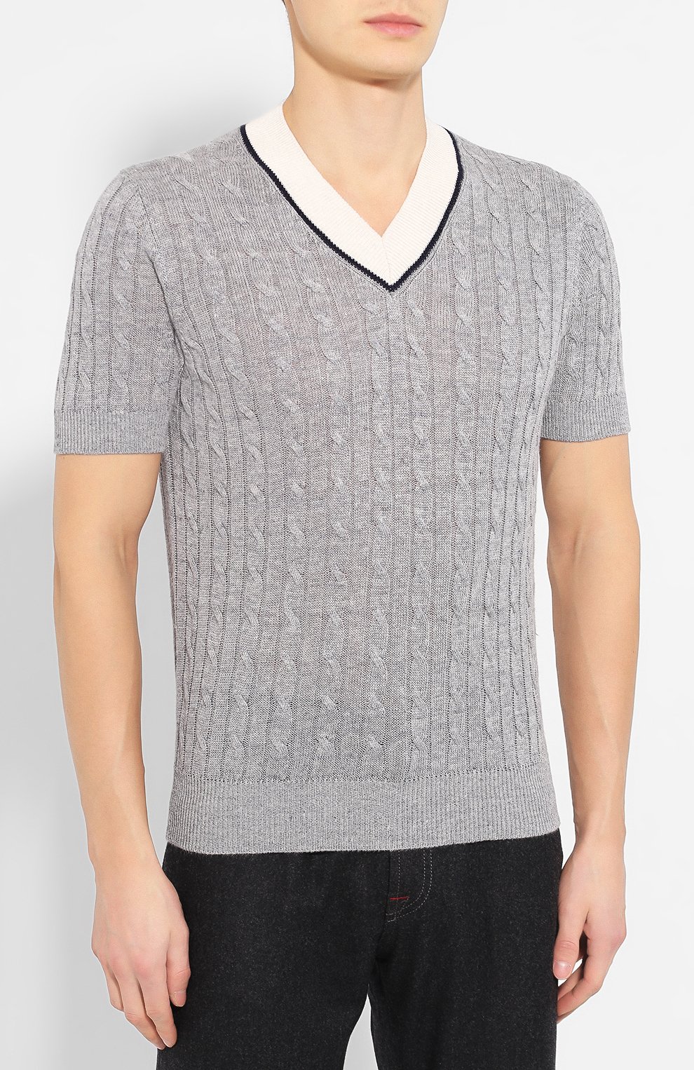 Пуловер с короткими рукавами BRUNELLO CUCINELLI, арт. M2L79032, фото 3