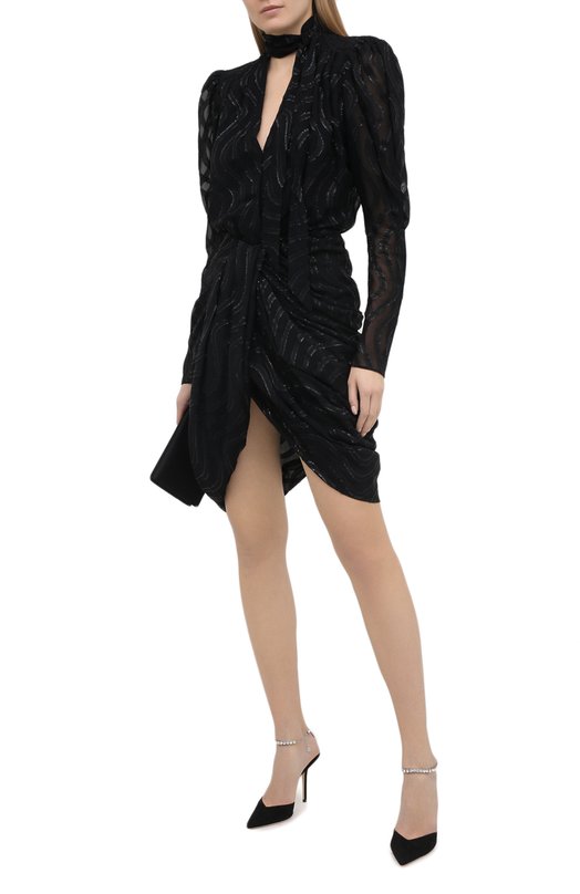 Замшевые туфли Saeda 100 Jimmy Choo SAEDA 100/EWA Чёрный  SAEDA 100/EWA Фото 2