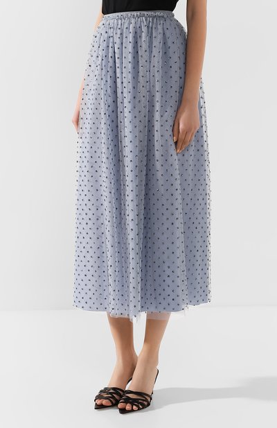 Юбка-миди REDVALENTINO голубого цвета по цене 79450 руб., арт. TR3RA380/4RL, фото 3 Юбка-миди REDVALENTINO, арт. TR3RA380/4RL, фото 3