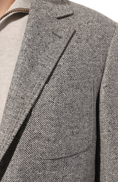 Шерстяной пиджак BRUNELLO CUCINELLI, арт. MQ4237BND, фото 5