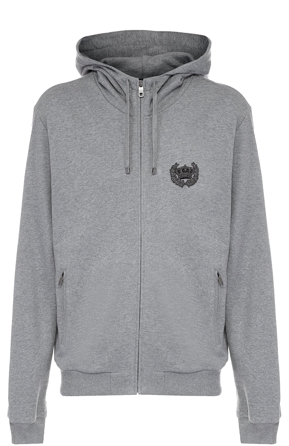 Хлопковая толстовка на молнии с капюшоном DOLCE & GABBANA, арт. 0101/G9GU9Z/G7IHM, фото 1