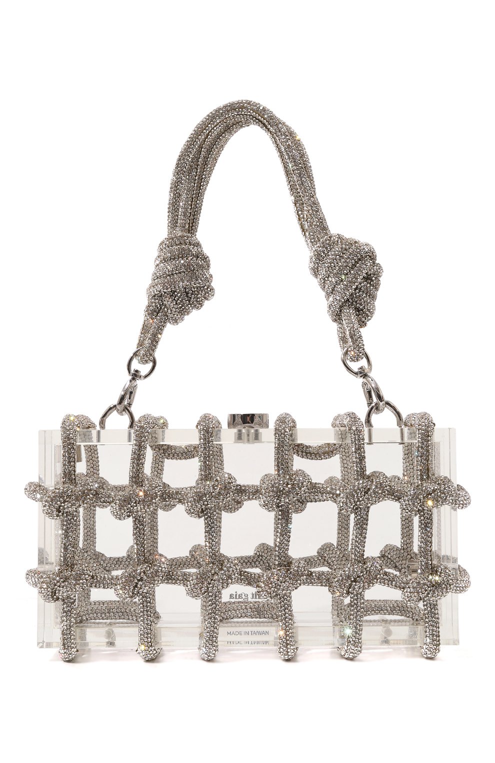 Сумка bess CULT GAIA серебряного цвета по цене 63500 руб., арт. SH1815AC, фото 6 Сумка bess CULT GAIA, арт. SH1815AC, фото 6