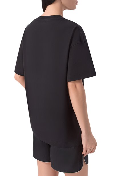 Хлопковая футболка PALM ANGELS черного цвета по цене 30750 руб., арт. PMAA109S26JER001, фото 4 Хлопковая футболка PALM ANGELS, арт. PMAA109S26JER001, фото 4