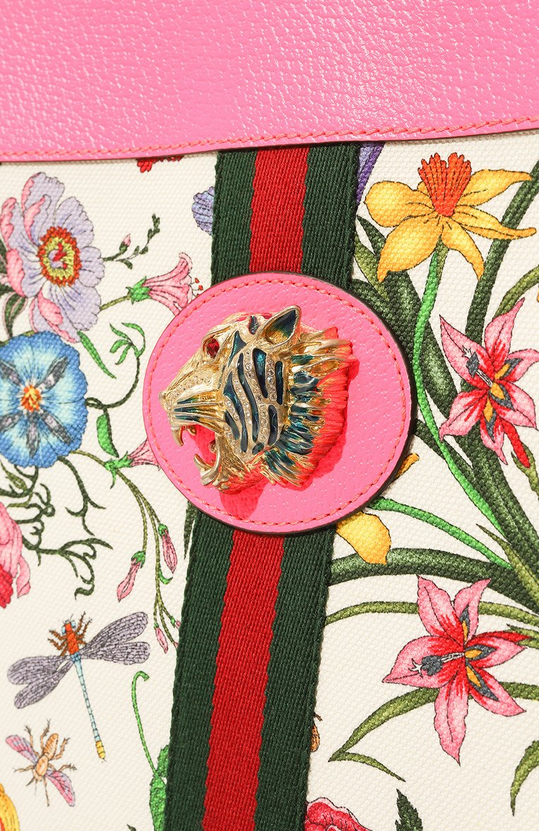 Женская сумка-тоут rajah large GUCCI разноцветного цвета, арт. 537219 9ZIDX | Фото 3 (Материал: Текстиль; Размер: large; Сумки-технические: Сумки-шопперы)