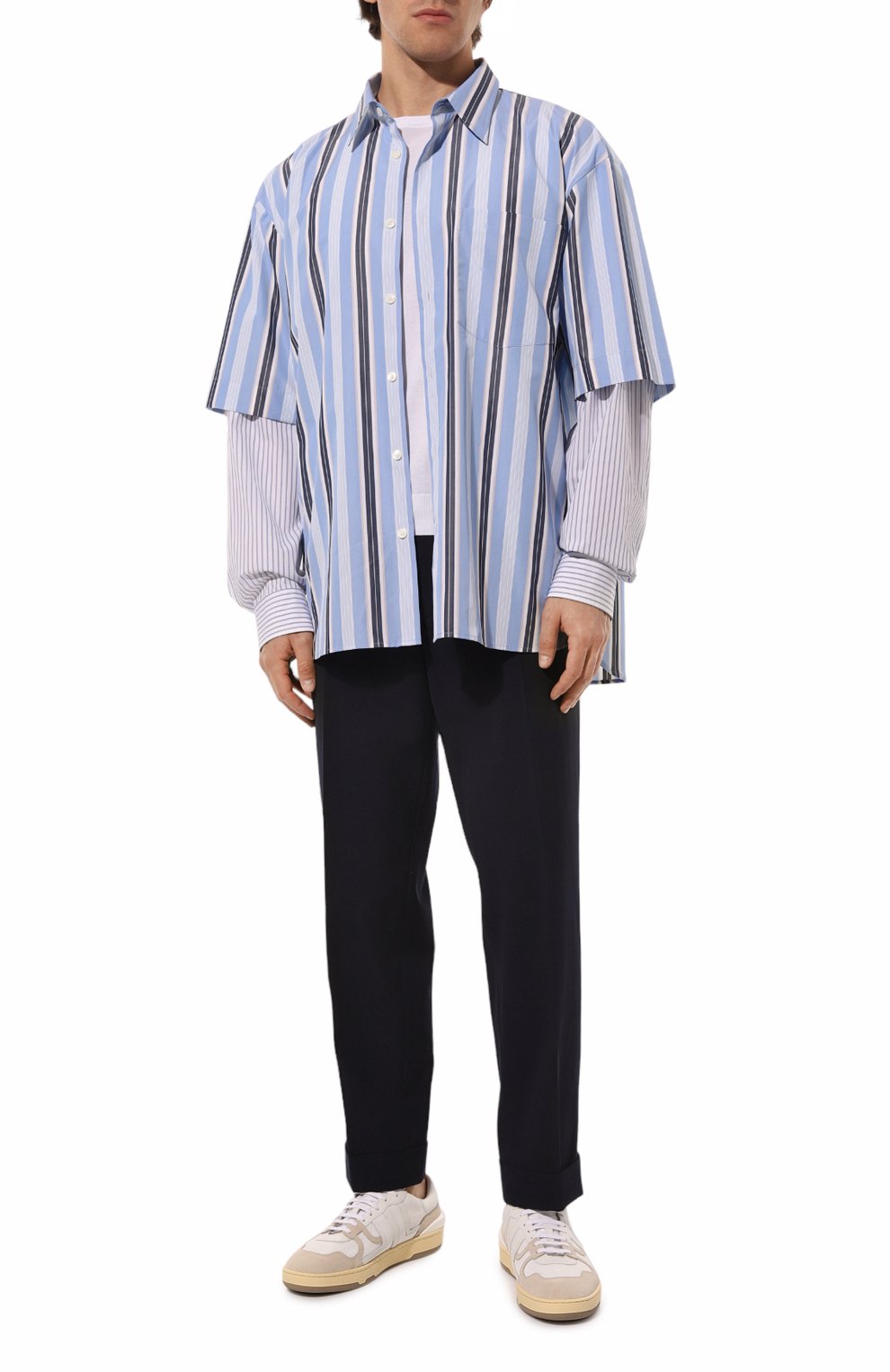 Комбинированные кеды clay LANVIN, арт. FM SKDK00/NАSH, фото 2