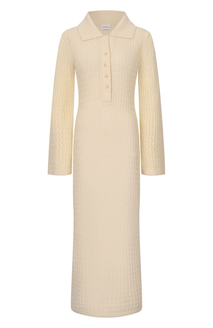 Женское платье из хлопка и льна YUZEFI, арт. TALIA-EYELASH DRESS/KNIT