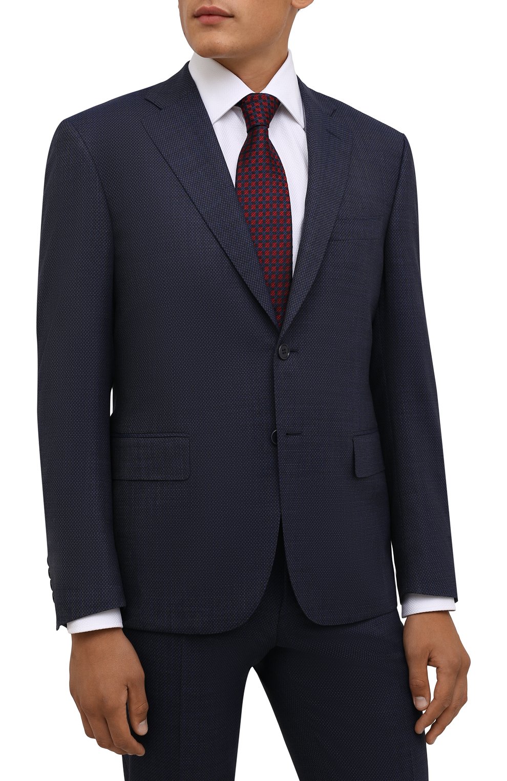 Шелковый галстук ZEGNA красного цвета по цене 19650 руб., арт. Z2E01T/1L8, фото 2 Шелковый галстук ZEGNA, арт. Z2E01T/1L8, фото 2