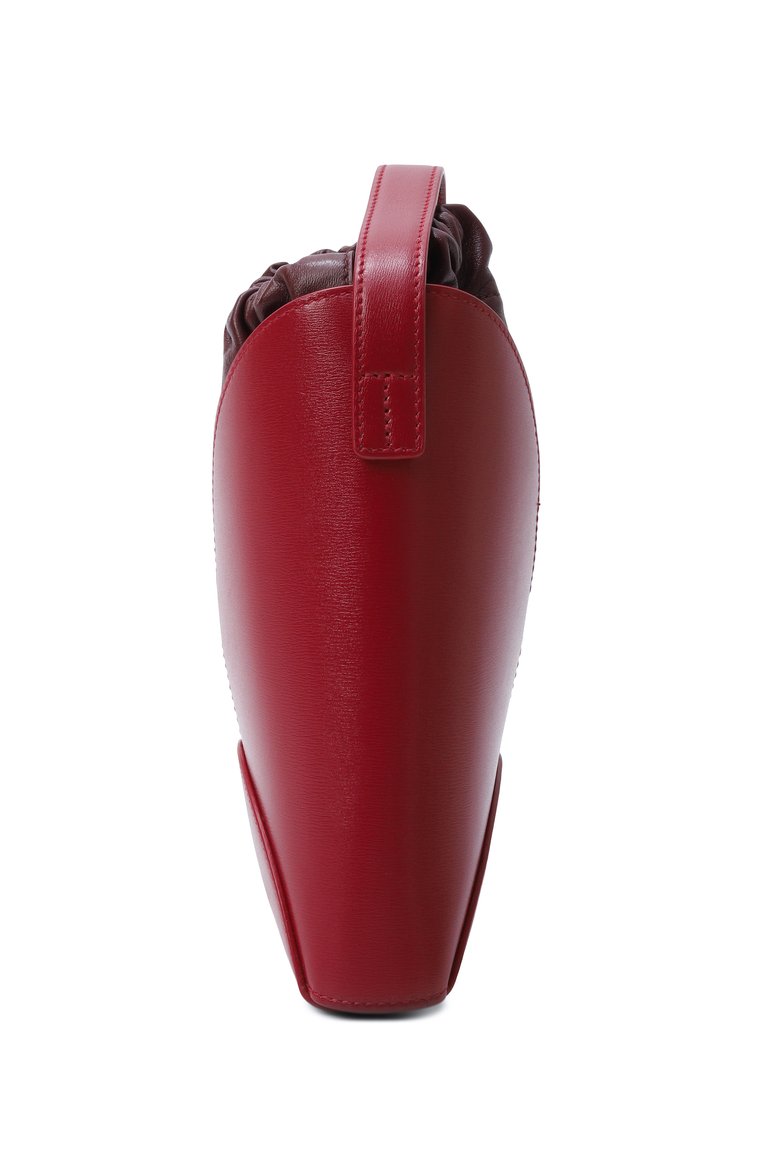 Женская сумка curve JIL SANDER  цвета, арт. J07WG0082/P7101 | Фото 4 (Ремень/цепочка: На ремешке; Размер: small; Автоматизация ТО: Проставлено; Автоматизация состава: Проставлено; Материал: Натуральная кожа)