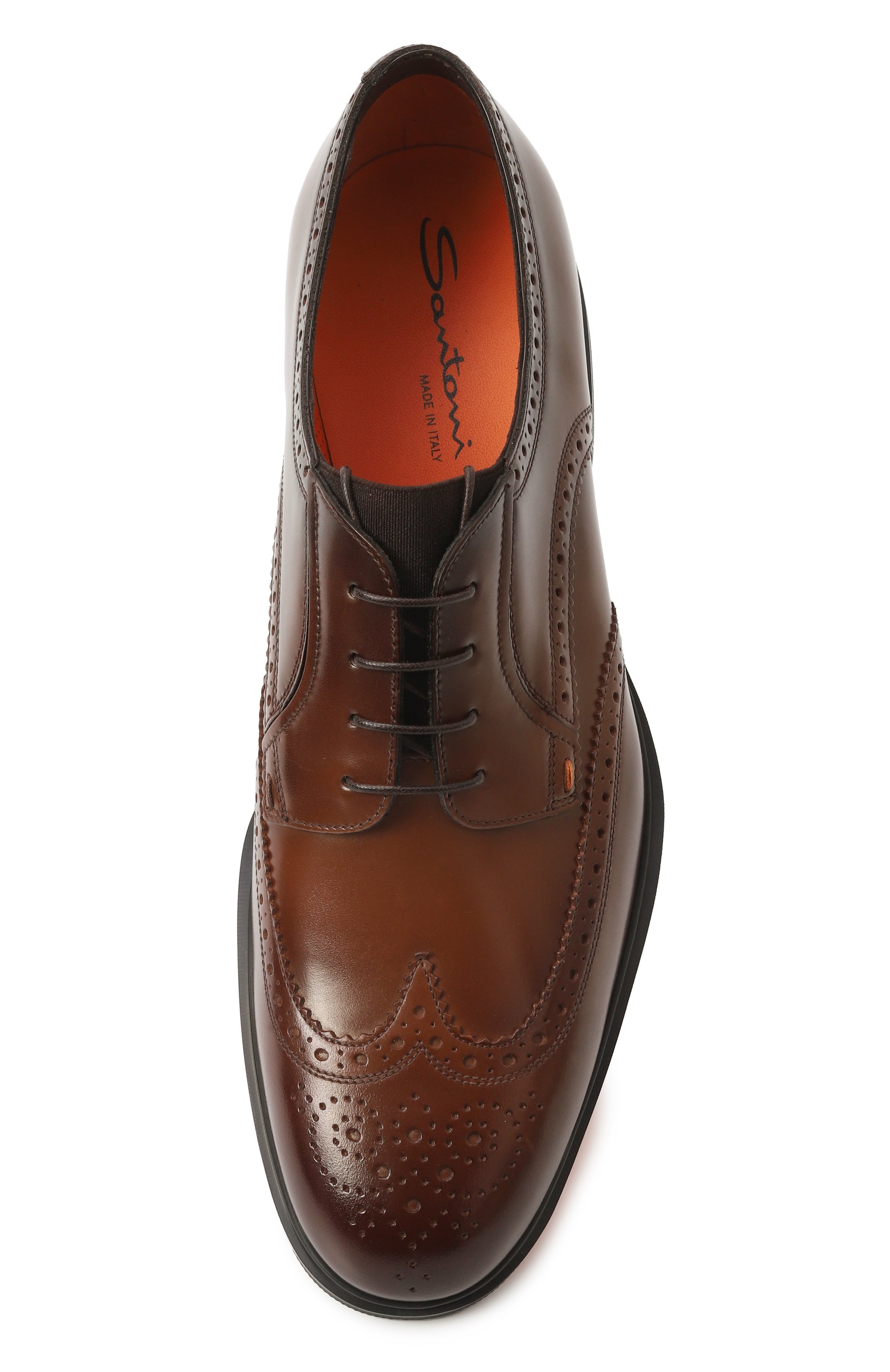 Кожаные дерби easy SANTONI, арт. MGEG19033NEAXNTG, фото 6