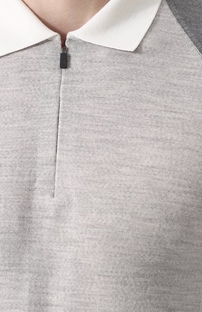 Шерстяное поло с короткими рукавами LORO PIANA, арт. FAI0677, фото 5