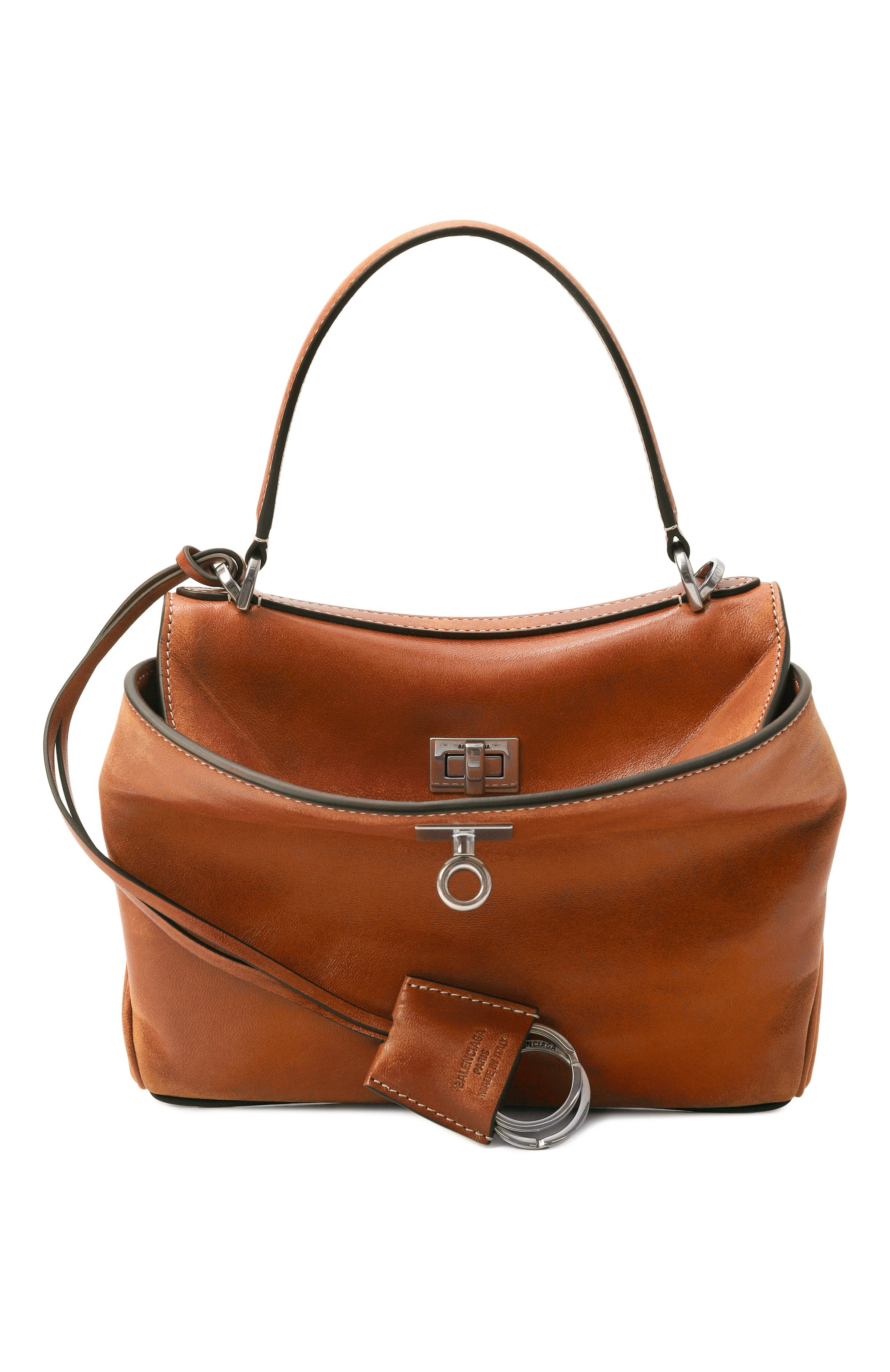 Сумка rodeo mini BALENCIAGA светло-коричневого цвета по цене 424000 руб., арт. 843712/2ABP7, фото 1 Сумка rodeo mini BALENCIAGA, арт. 843712/2ABP7, фото 1