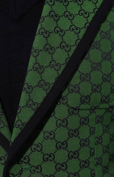 Хлопковый пиджак GUCCI зеленого цвета по цене 360000 руб., арт. 644367 ZKU09, фото 5 Хлопковый пиджак GUCCI, арт. 644367 ZKU09, фото 5