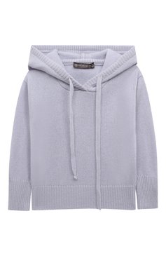 Детский кашемировое худи GIORGETTI CASHMERE голубого цвета, арт. MB1803/2A-6A | Фото 1 (Материал внешний: Кашемир, Шерсть; Рукава: Длинные; Материал сплава: Проставлено; Драгоценные камни: Проставлено; Ростовка одежда: 2 года | 92 см, 4 года | 104 см, 6 лет | 116 см)