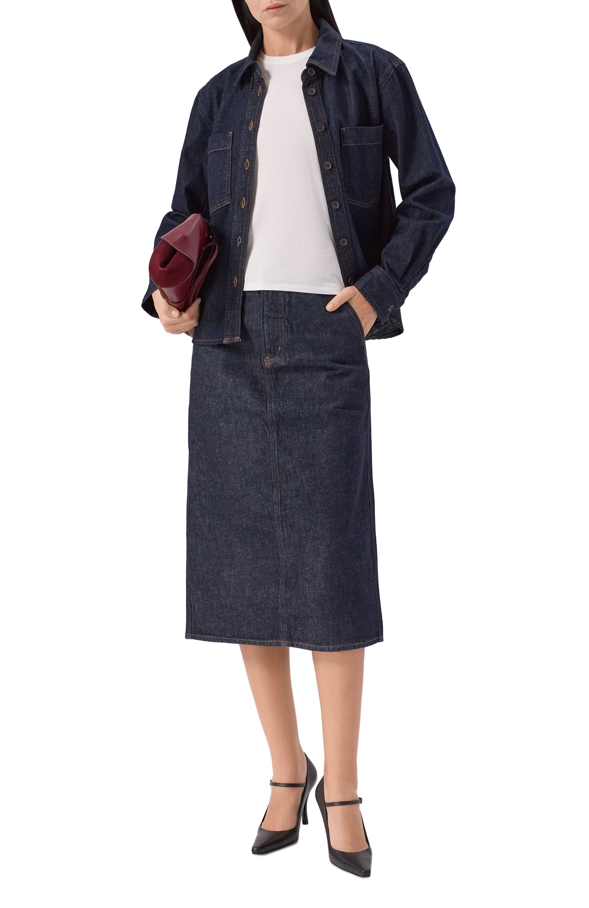 Хлопковая футболка FRAME DENIM, арт. WP26JTE003/THE BABY TEE, фото 2