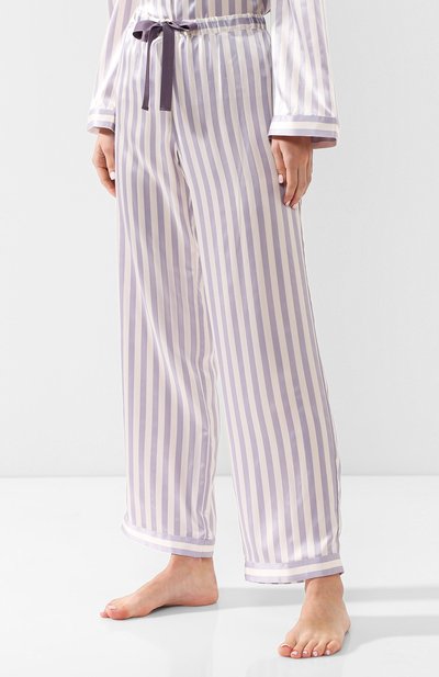 Домашние шелковые брюки в полоску MORGAN LANE, арт. 18N54LV LAVENDER, фото 3