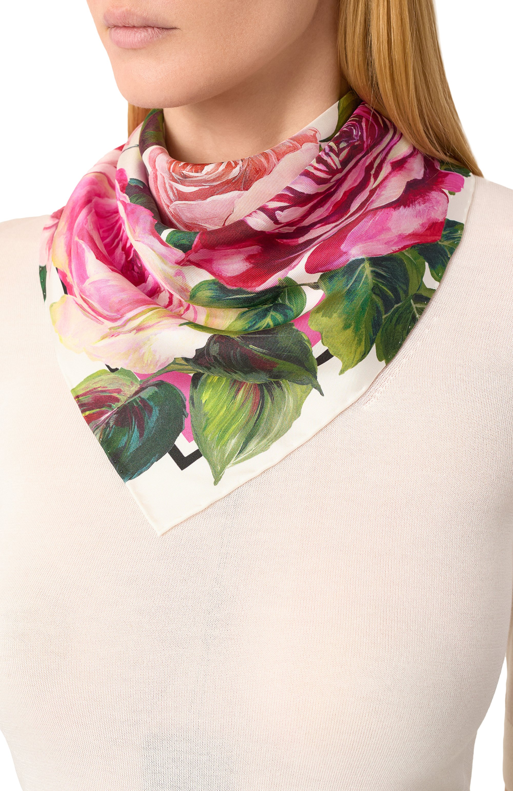 Шелковый платок DOLCE & GABBANA, арт. FN093R/GDCUH, фото 2