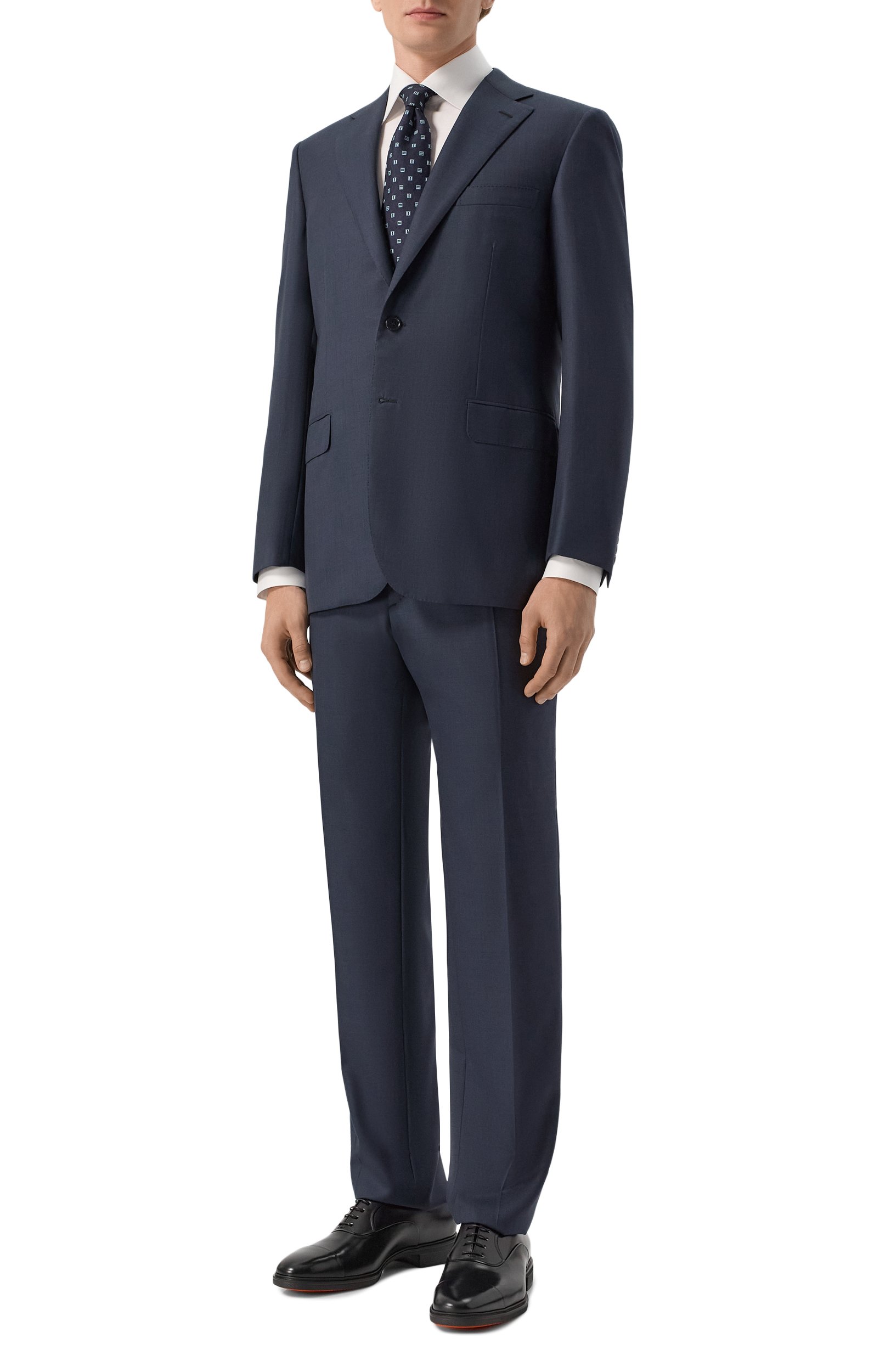 Кожаные оксфорды easy SANTONI черного цвета по цене 77100 руб., арт. MGEG18957NEAXNTG, фото 2 Кожаные оксфорды easy SANTONI, арт. MGEG18957NEAXNTG, фото 2
