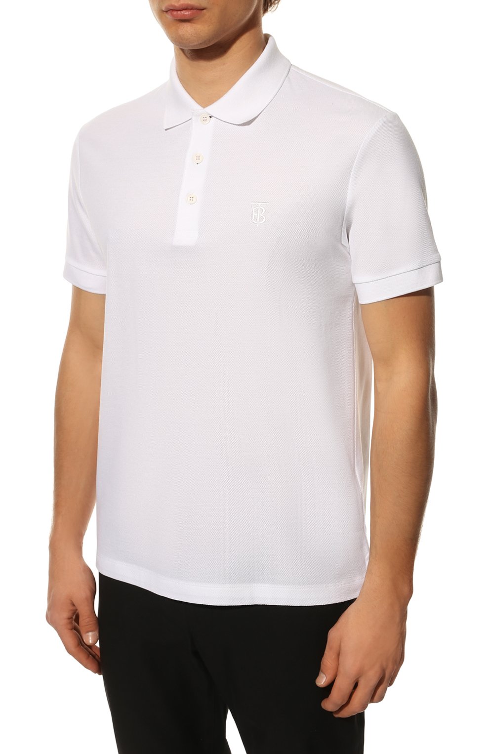 Хлопковое поло BURBERRY, арт. 8014005, фото 3