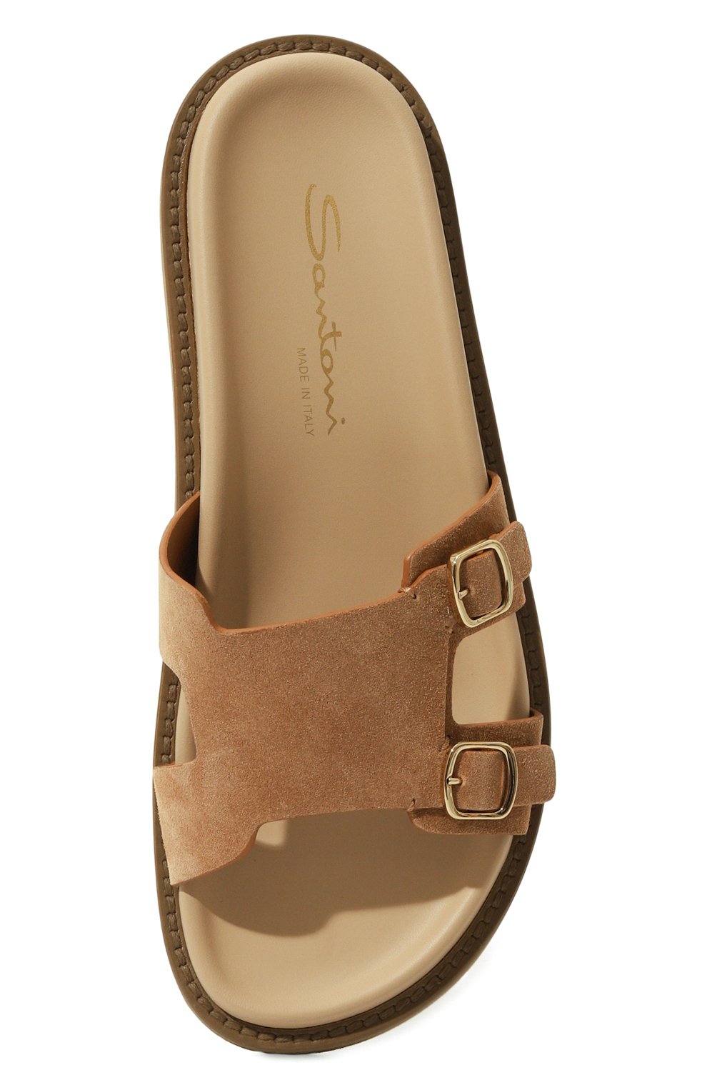 Замшевые шлепанцы SANTONI, арт. WHRI71034GGCTSW9M43, фото 6