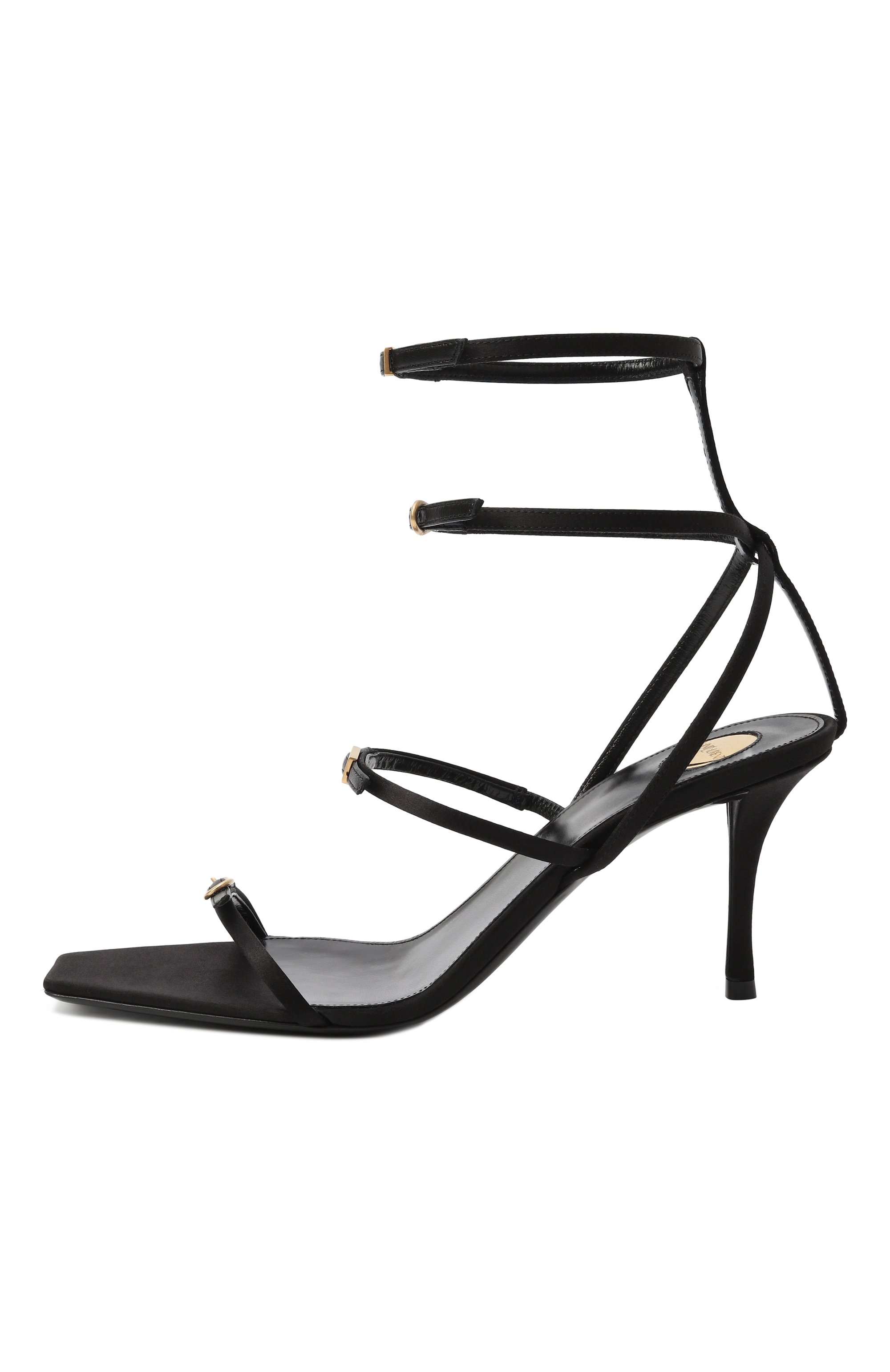 Текстильные босоножки lydia 75 SAINT LAURENT, арт. 827244/9QNA0, фото 4