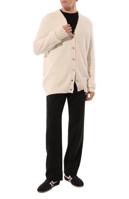 Мужского хлопковый кардиган MAISON MARGIELA белого цвета, арт. SI0GP0002/S17664 | Фото 2 (Региональные ограничения белый список (Axapta Mercury): Не проставлено; Нос: Не проставлено)
