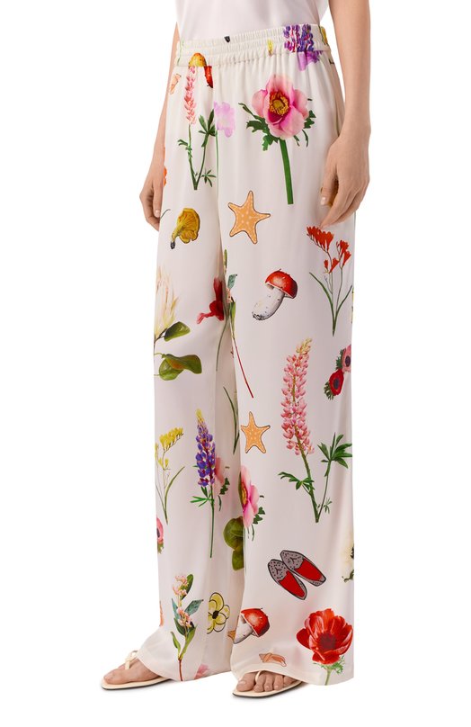 Шелковые брюки YANINA T-3110B Кремовый  T-3110B Фото 3